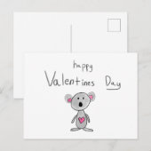 Happy Valentines day briefkaart (Voorkant / Achterkant)