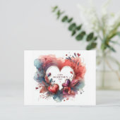 Happy Valentines Day Briefkaart (Staand voorkant)