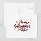 Happy Valentine's Day Briefkaart (Voorkant / Achterkant)