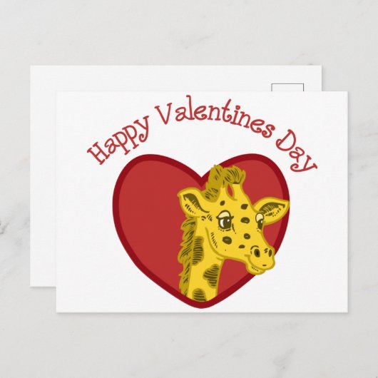 Happy Valentines Day Briefkaart (Voorkant / Achterkant)