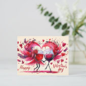 Happy Valentines Day Briefkaart (Staand voorkant)