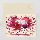 Happy Valentines Day Briefkaart (Voorkant / Achterkant)