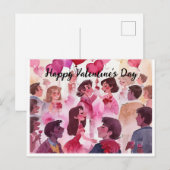 Happy Valentine's Day Briefkaart (Voorkant / Achterkant)