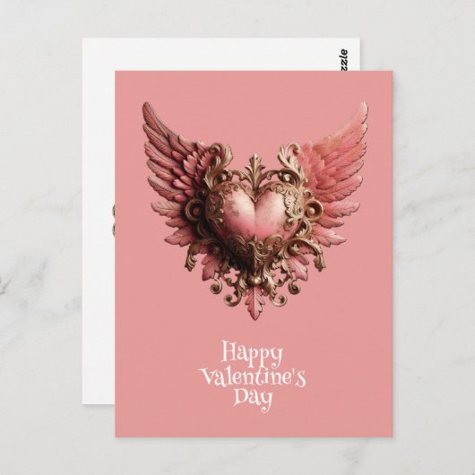 Happy Valentine's Day Briefkaart (Voorkant / Achterkant)