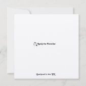 Happy Valentine's Day Bull Terrier with a Rose Kaart (Achterkant)