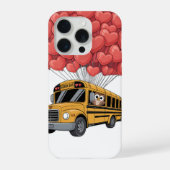 Happy Valentine's Day Bus with Owl iPhone Hoesje (Achterkant)