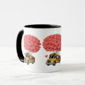 Happy Valentine's Day Bus with Owl Mok (Voorkant links)