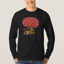 Happy Valentine's Day Bus with Owl T-shirt