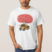Happy Valentine's Day Bus with Owl T-shirt (Voorkant)