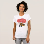 Happy Valentine's Day Bus with Owl T-shirt (Voorkant volledig)