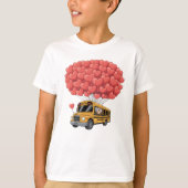 Happy Valentine's Day Bus with Owl T-shirt (Voorkant)