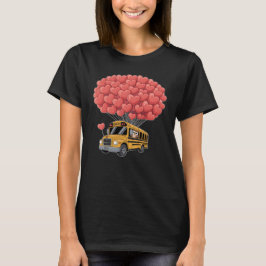 Happy Valentine's Day Bus with Owl T-shirt