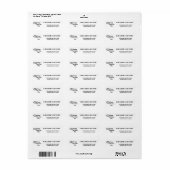 Happy Valentine's Day Business Name Website Etiket (Full Sheet)