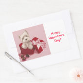 Happy Valentine's Day Cadeau Label Westie Cadeau L (Envelop)