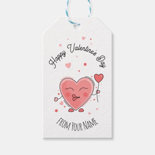 Happy Valentine's Day Cadeaulabel (Voorkant)