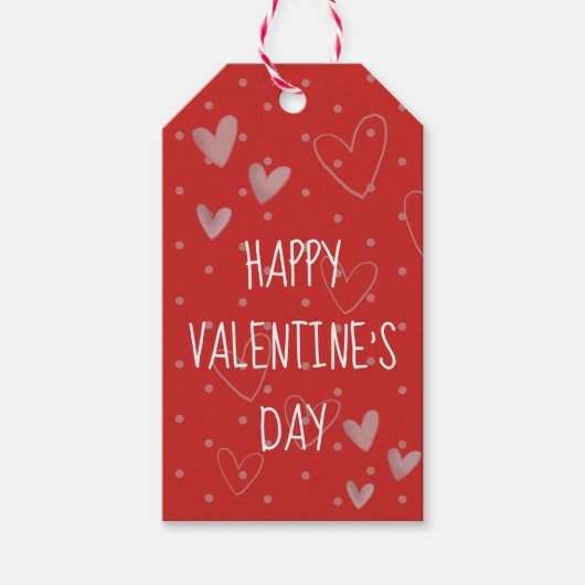 Happy Valentine's Day Cadeaulabel (Voorkant)