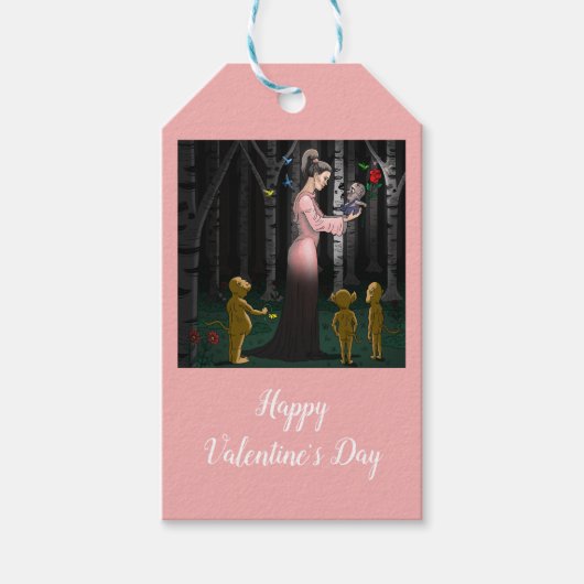 Happy Valentines Day Cadeaulabel (Voorkant)