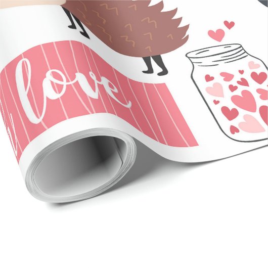 Happy Valentine's Day Cadeaupapier (Rol Hoek)