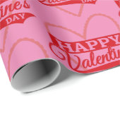 Happy Valentine's Day Cadeaupapier (Rol Hoek)