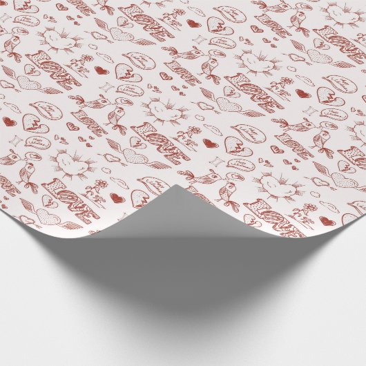 Happy Valentine's Day Cadeaupapier (Hoek)