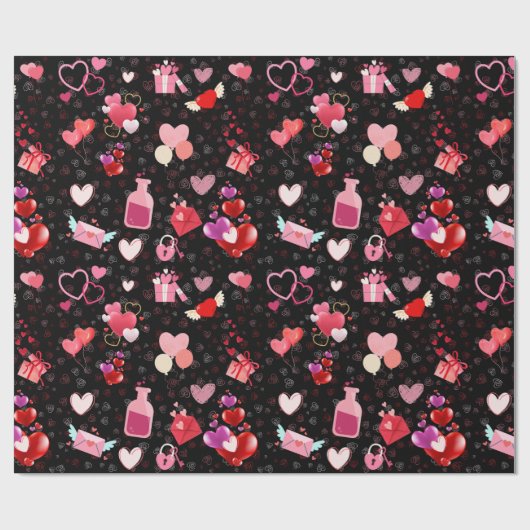 Happy Valentine's Day Cadeaupapier (Vlak)