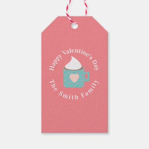 Happy Valentines Day Camp Fire Chocolade Cadeaulabel