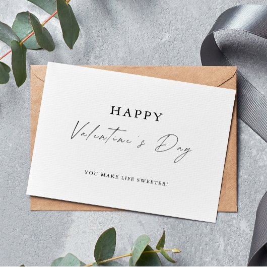 Happy Valentine's Day Card Bedankkaart