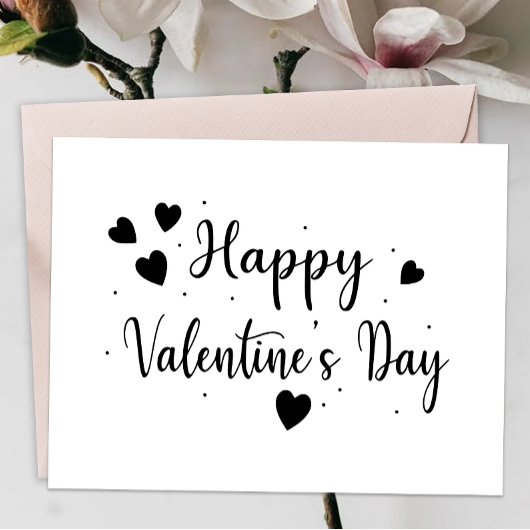 Happy Valentine's Day Card Bedankkaart