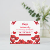 Happy Valentine's Day Card Briefkaart (Staand voorkant)