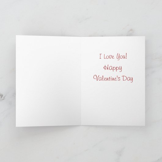 Happy Valentine's Day Card Feestdagen Kaart (Binnen)