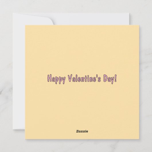 Happy Valentine's Day Card Feestdagenkaart (Achterkant)