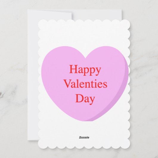 Happy Valentines Day Card Feestdagenkaart (Achterkant)