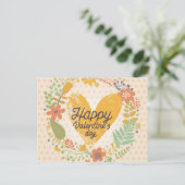 Happy Valentine's Day Card in heldere kleuren Feestdagenkaart (Staand voorkant)