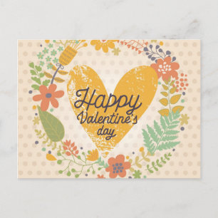 Happy Valentine's Day Card in heldere kleuren Feestdagenkaart