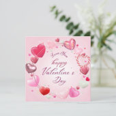 Happy Valentine's Day Card Kaart (Staand voorkant)