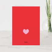 Happy Valentine's Day card with heart Feestdagen Kaart (Achterkant)