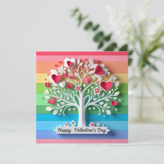 Happy valentine's day cards (Staand voorkant)