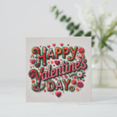 Happy Valentines Day Cards Feestdagenkaart (Staand voorkant)
