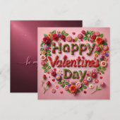 Happy Valentines Day Cards  Feestdagenkaart (Voorkant / Achterkant)