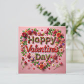 Happy Valentines Day Cards  Feestdagenkaart (Staand voorkant)