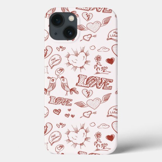 Happy Valentine's Day Case-Mate iPhone Case (Achterkant)