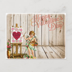 Happy Valentines Day  Cherub Feestdagenkaart