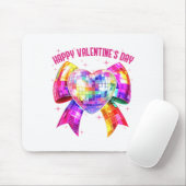Happy Valentine's Day Coquette Disco Ball Heart Gi Muismat (Met muis)