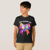 Happy Valentine's Day Coquette Disco Ball Heart Gi T-shirt (Voorkant volledig)