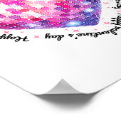 Happy Valentine's Day Coquette Nk Disco Ball Heart Poster (Hoek)