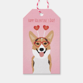 Happy Valentines Day Corgi Dog Cadeaulabel