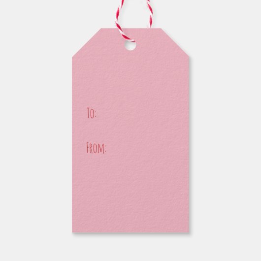 Happy Valentines Day Corgi Dog Cadeaulabel (Achterkant)