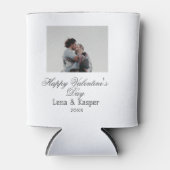 Happy Valentine's day couple photo modern simple t Blikjeskoeler (Voorkant)