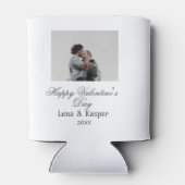 Happy Valentine's day couple photo modern simple t Blikjeskoeler (Achterkant)