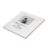 Happy Valentine's day couple photo modern simple t Tegeltje (Zijkant)